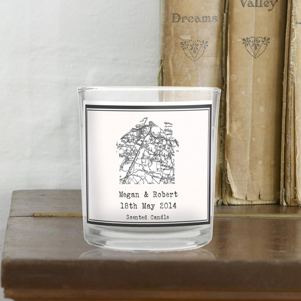 Personalised 1805 - 1874 Old Series Map Home Jar Candle Extra Image 1